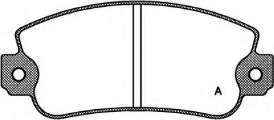 OPEN PARTS bpa037230 -  Комплект тормозных колодок, дисковый тормоз